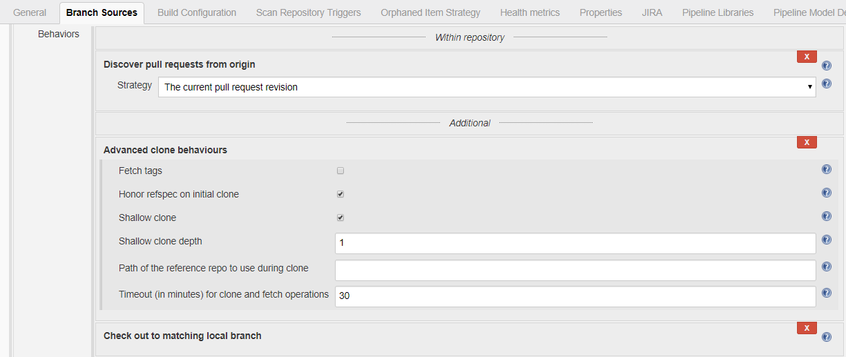 Pull Requests config